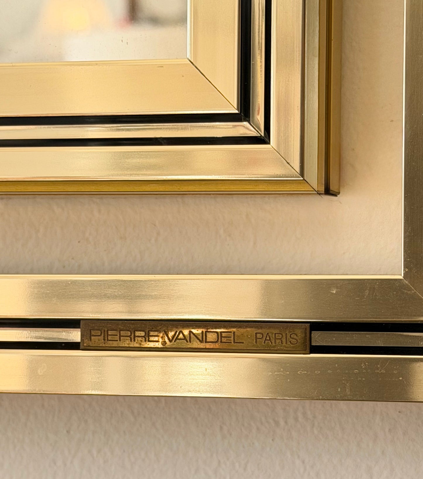 Console Table and Mirror by Pierre Vandel, Paris, 1970s