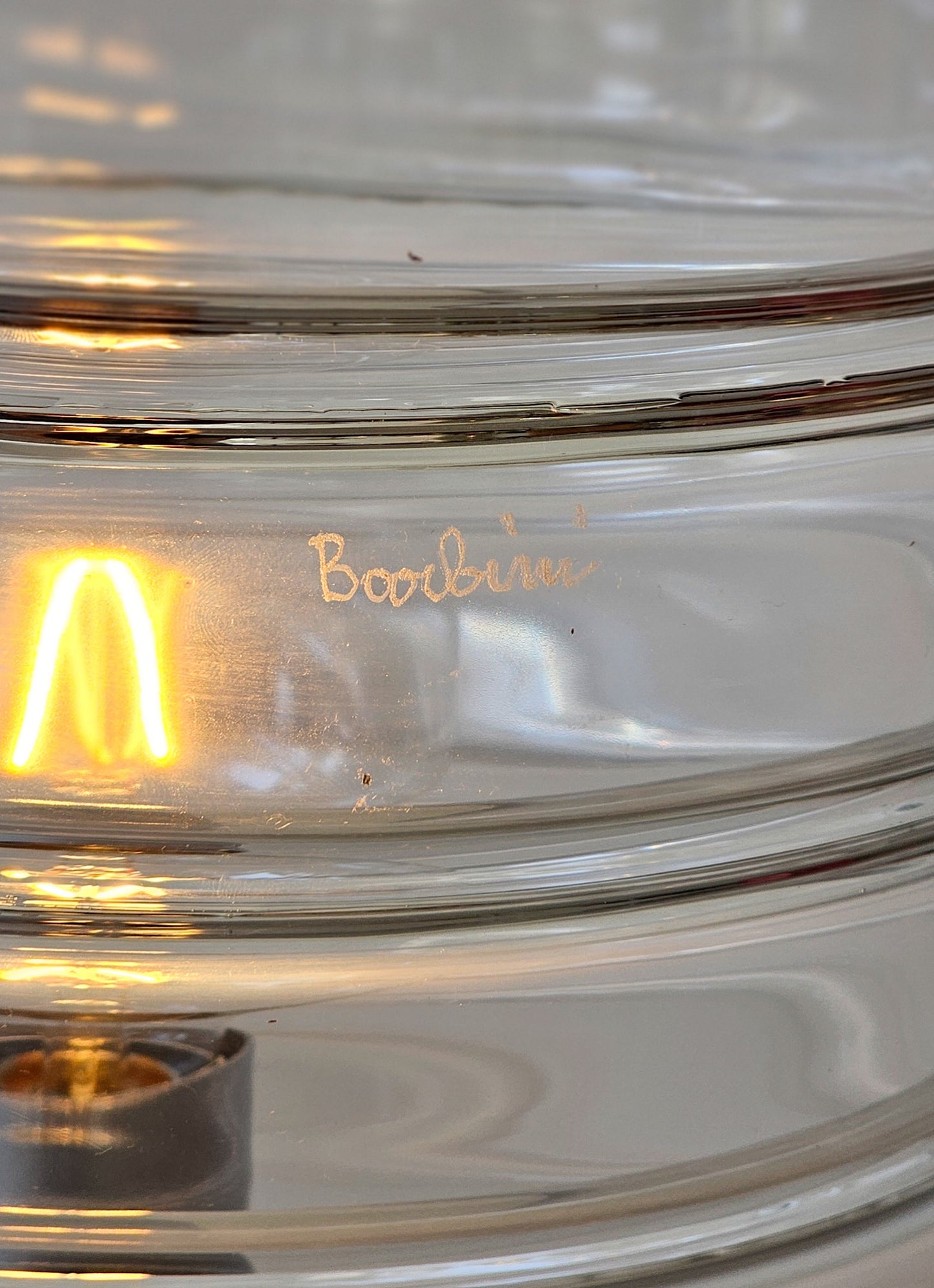 XXL Murano Glass Lamp by Alfredo Barbini, 1970s