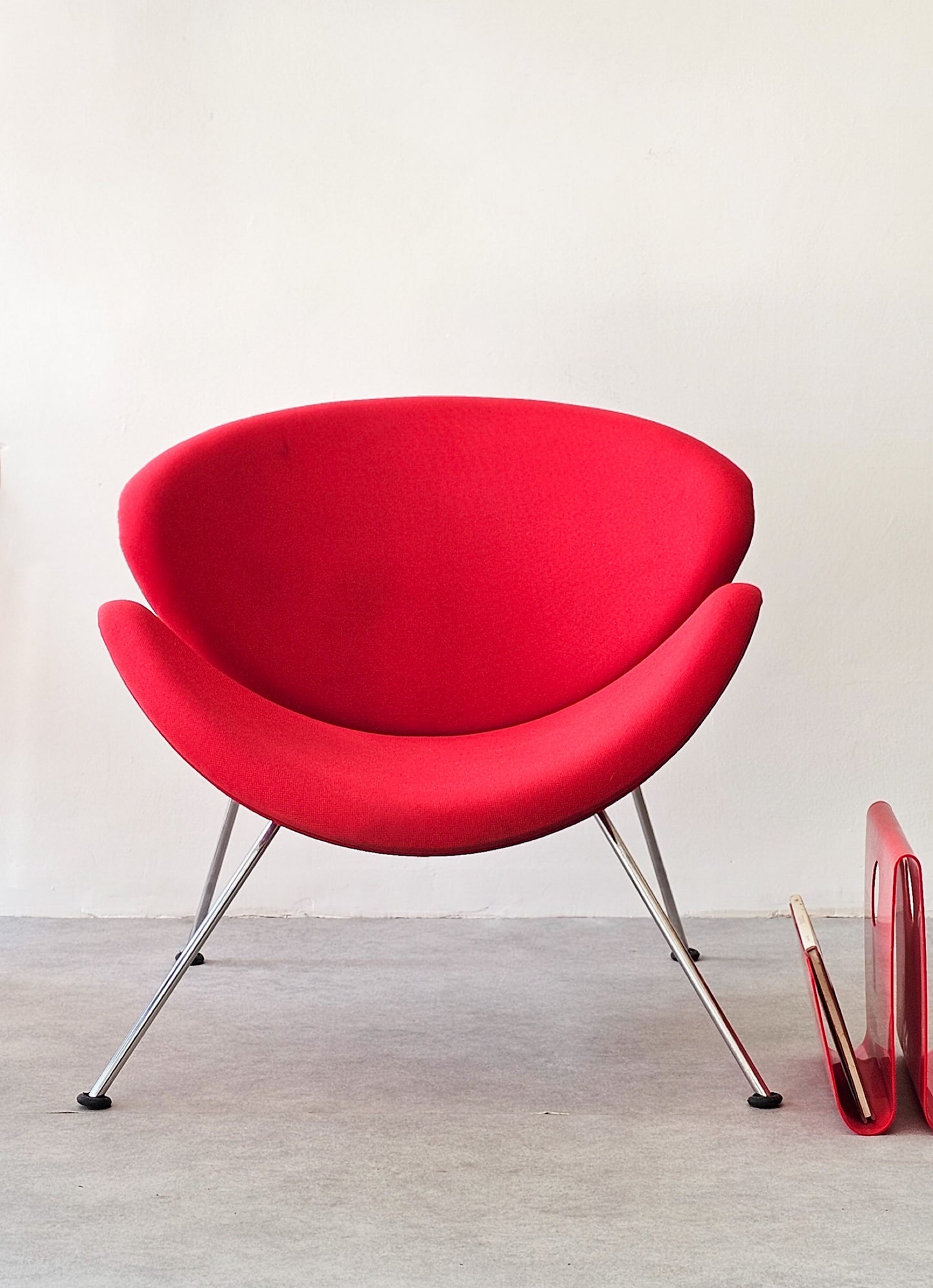 Red Orange Slice Lounge Chair by Pierre Paulin for Artifort