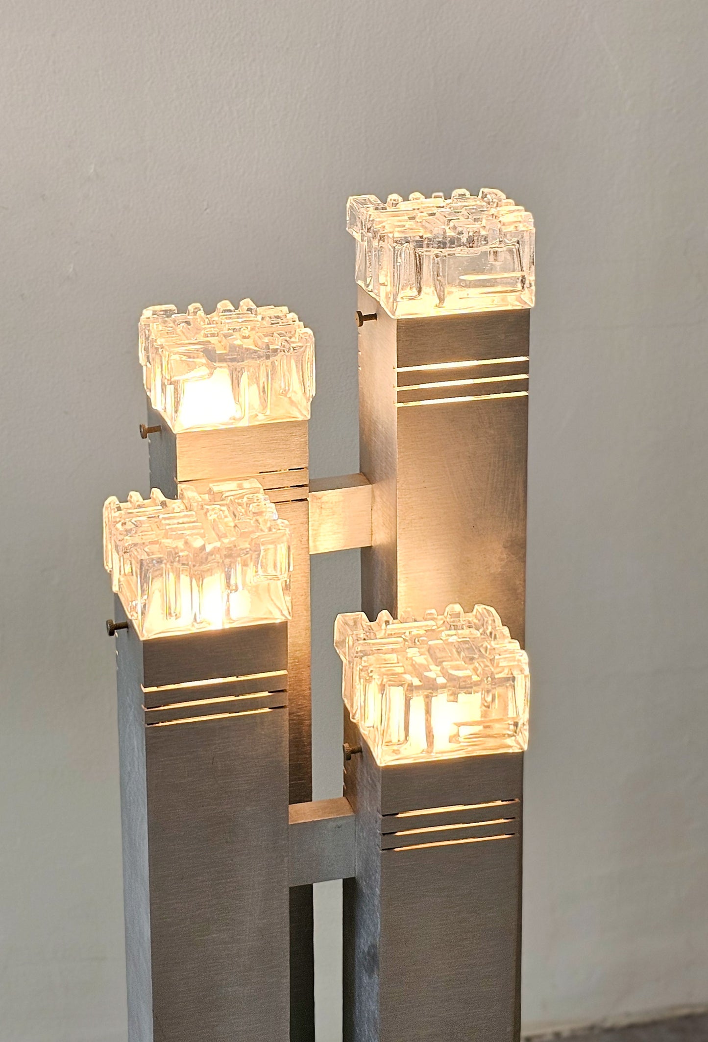 ‘Cubic’ Floor Lamp by Gaetano Sciolari, Italy, 1970s