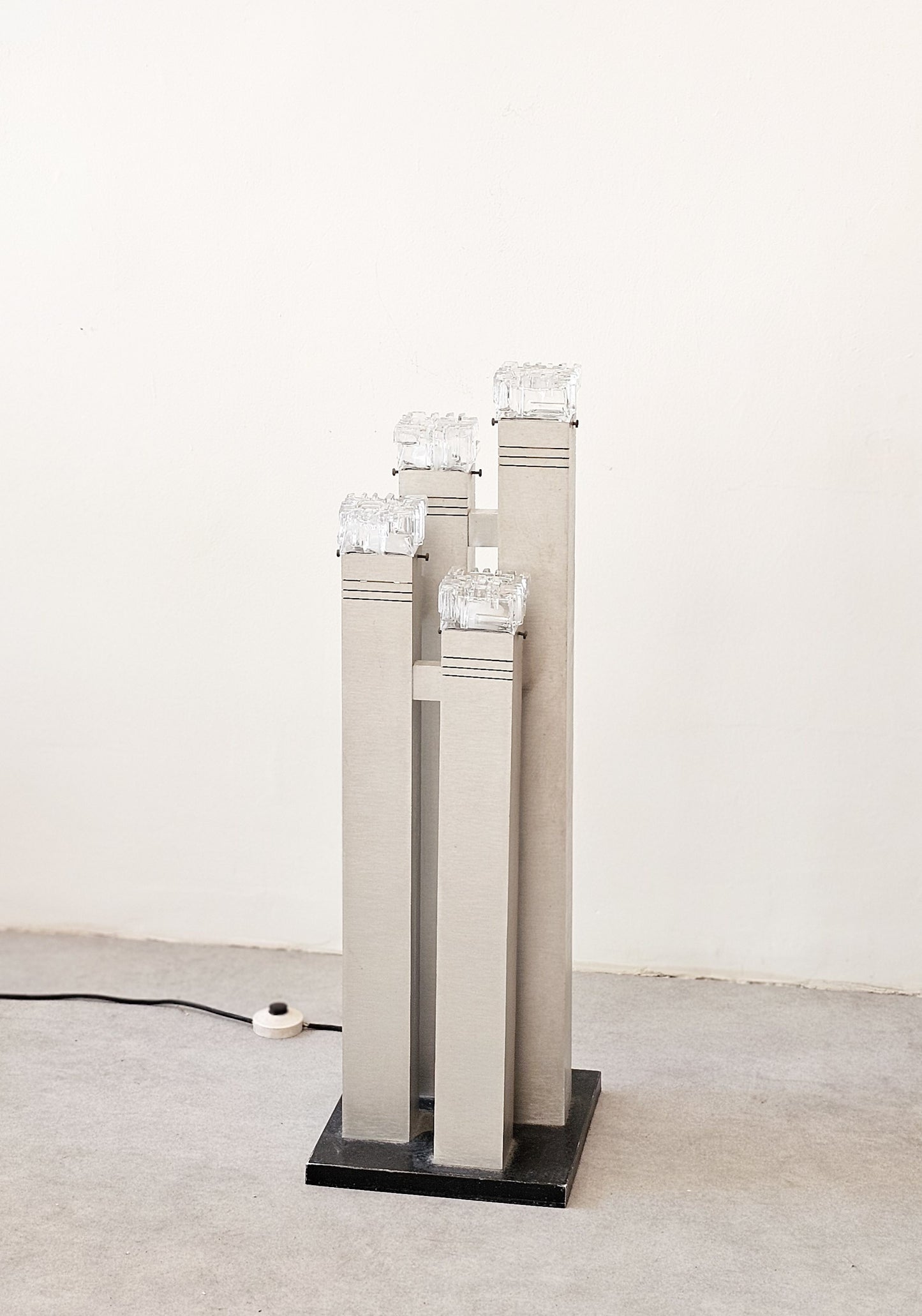 ‘Cubic’ Floor Lamp by Gaetano Sciolari, Italy, 1970s