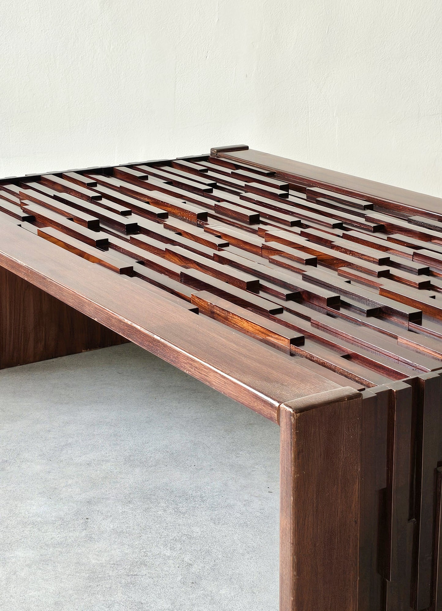 Midcentury Brutalist Coffee Table by Percival Lafer
