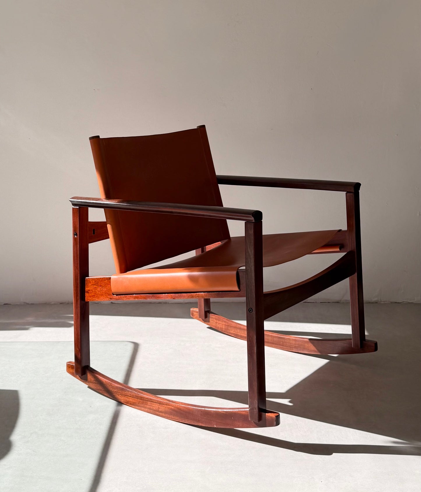 Peg-Lev rocking chair by Michel Arnoult, Brazil, 1960s.