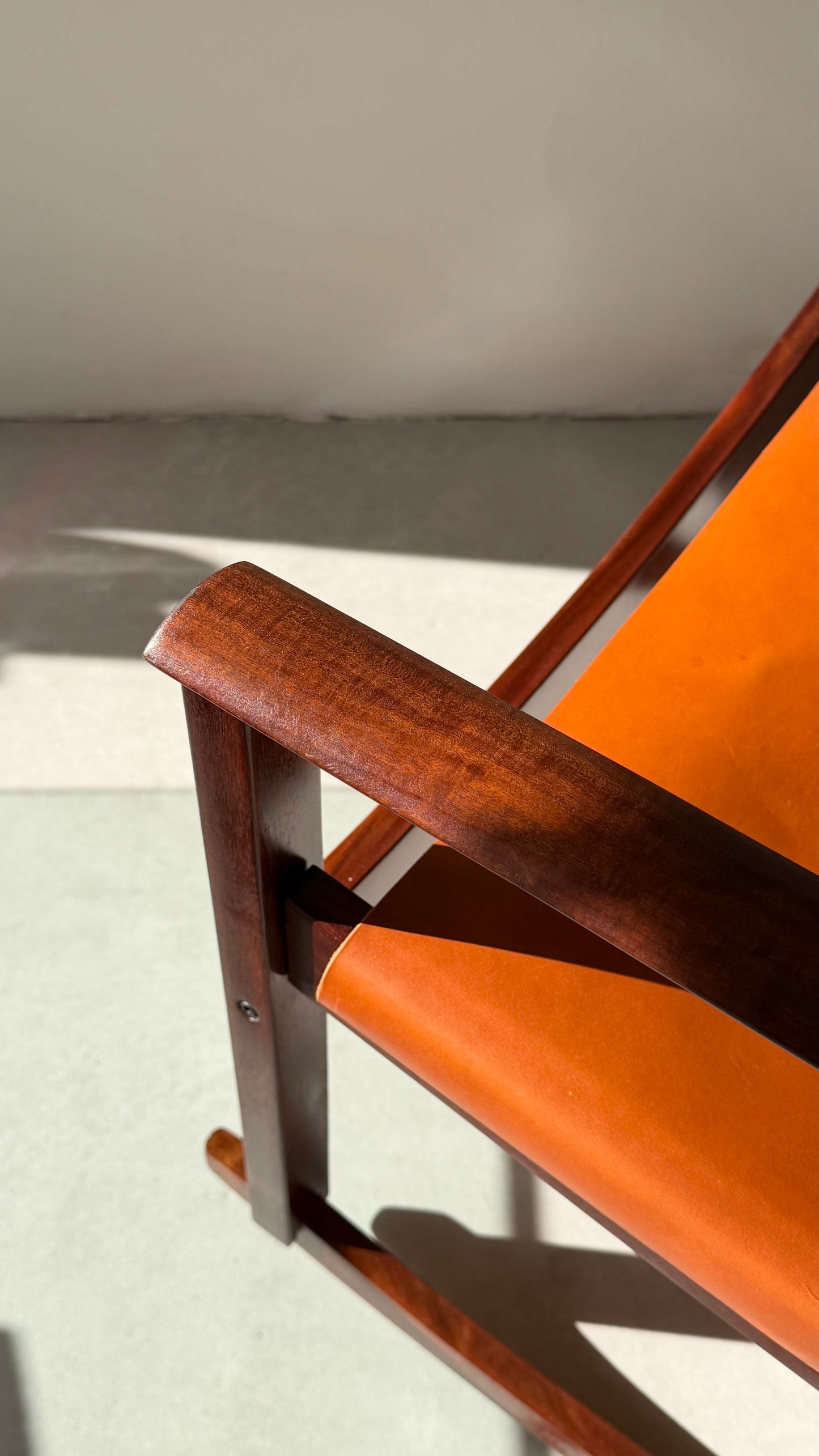 Peg-Lev rocking chair by Michel Arnoult, Brazil, 1960s.