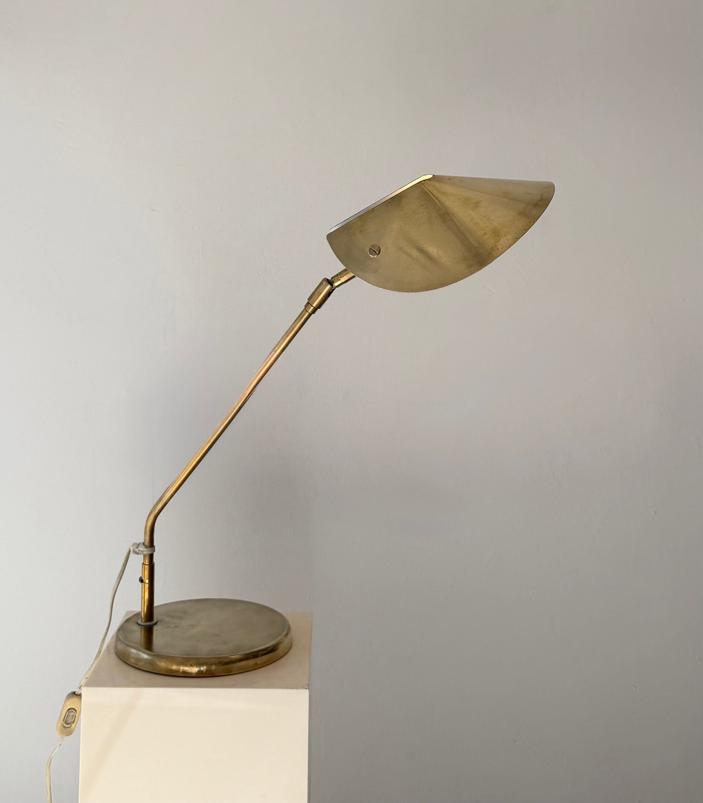 Swedish brass table lamp by Aneta