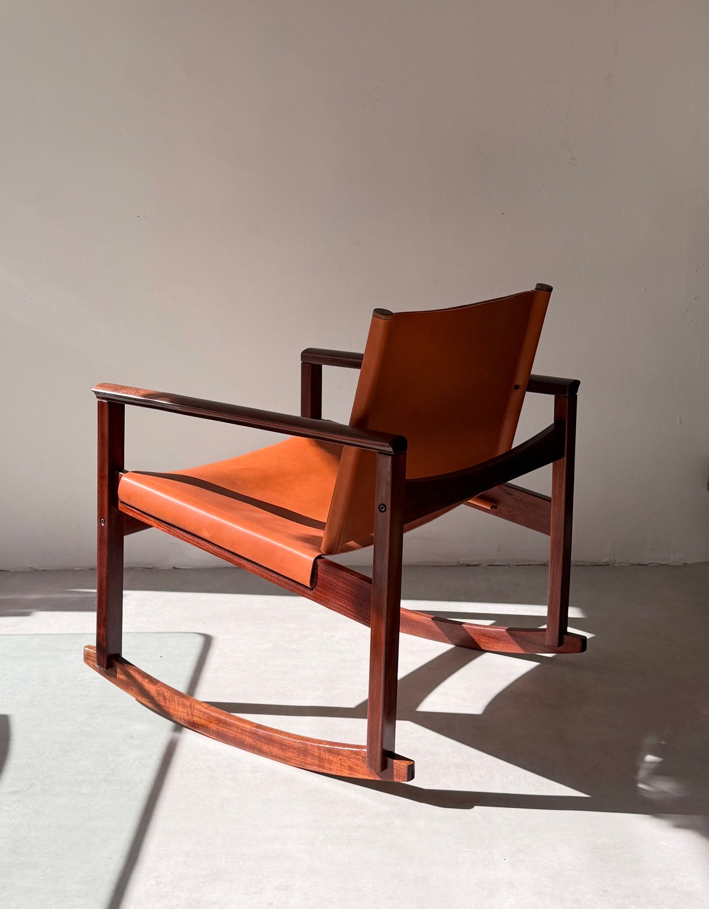 Peg-Lev rocking chair by Michel Arnoult, Brazil, 1960s.