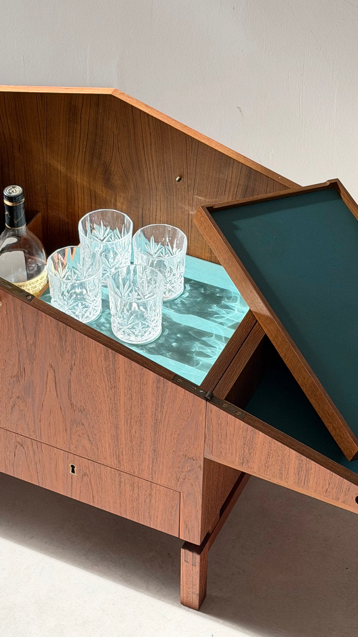 Leif Alring Model 284 Bar Cabinet for C.F. Christensen, Denmark