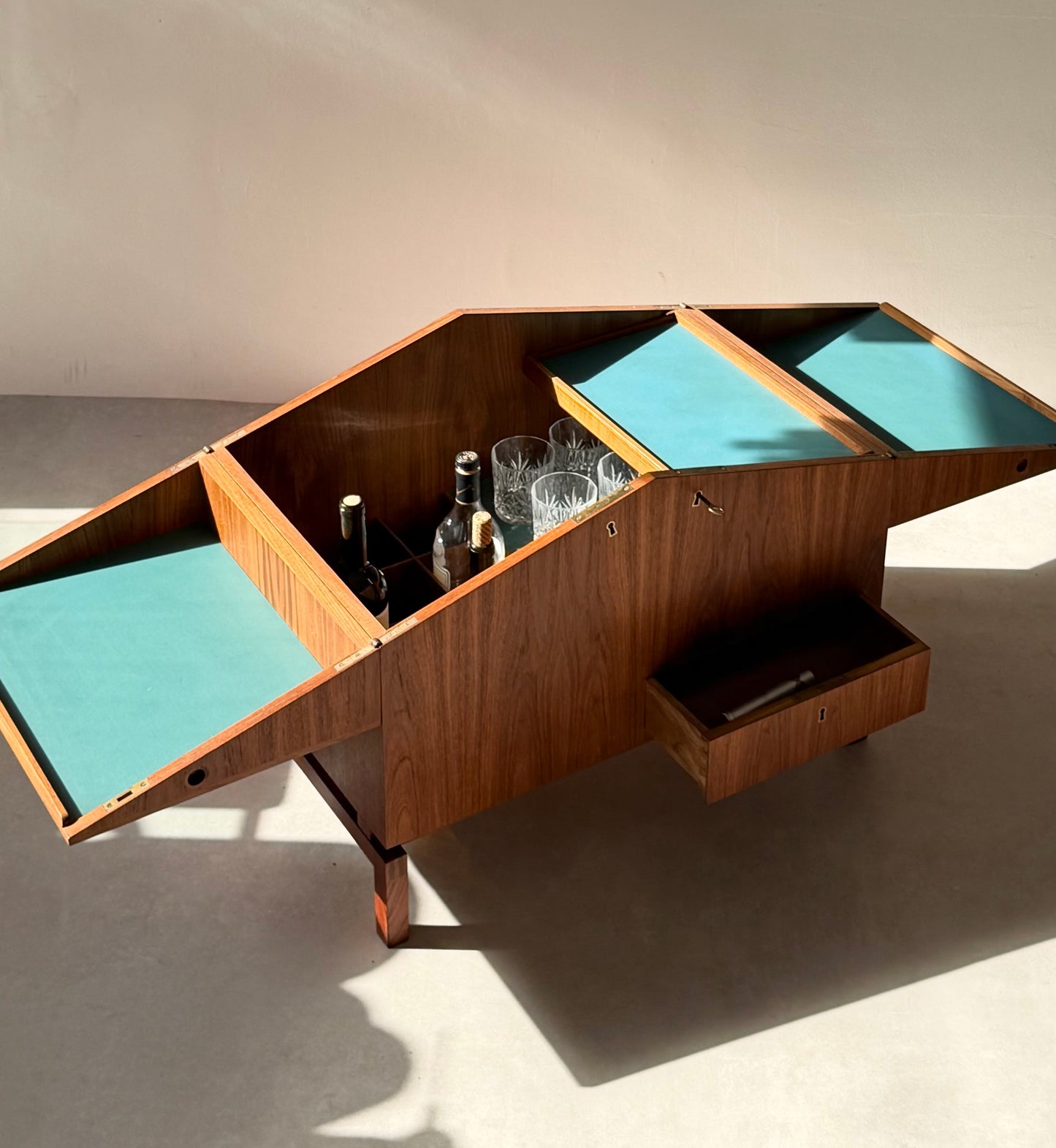 Leif Alring Model 284 Bar Cabinet for C.F. Christensen, Denmark