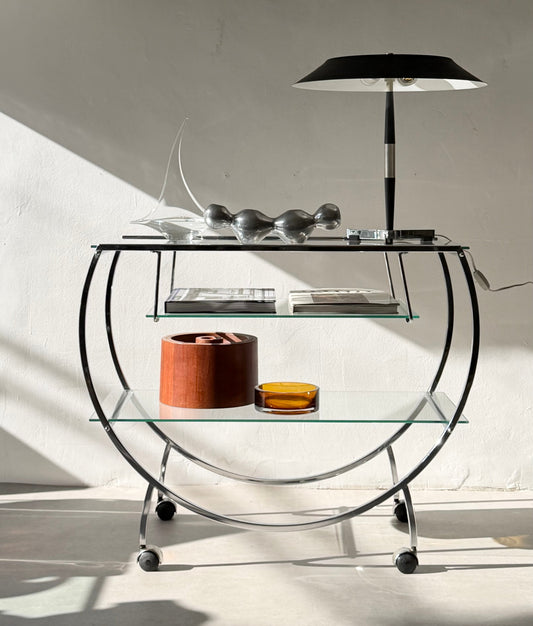 Art deco bar cart