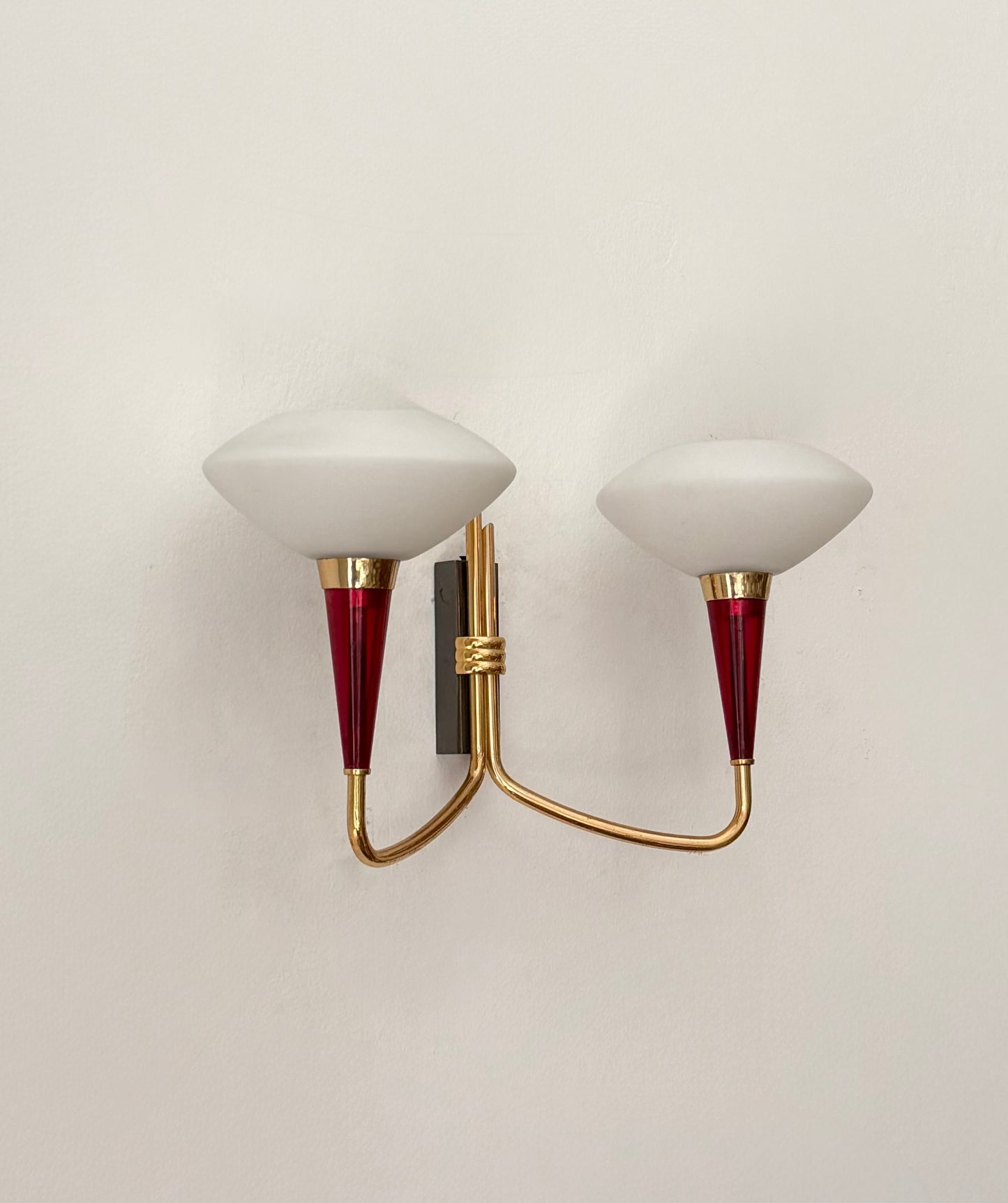 Pair of French Wall Sconces, 1950s