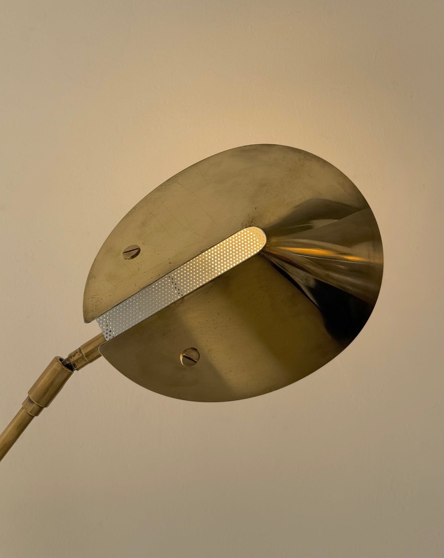 Swedish brass table lamp by Aneta