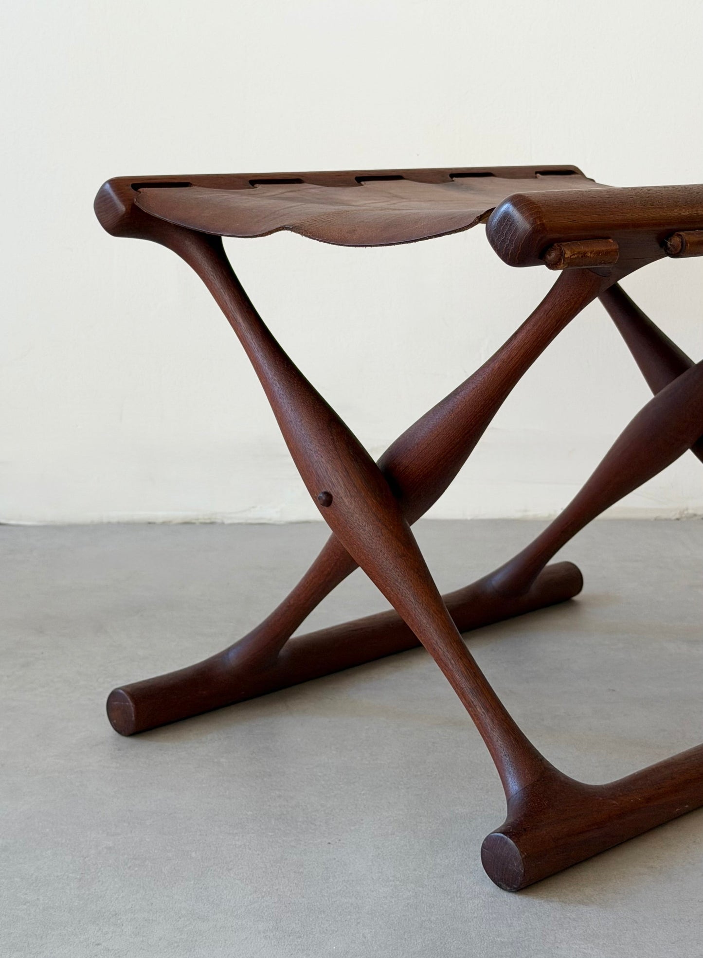 Guldhøj folding stool by Poul Hundevad