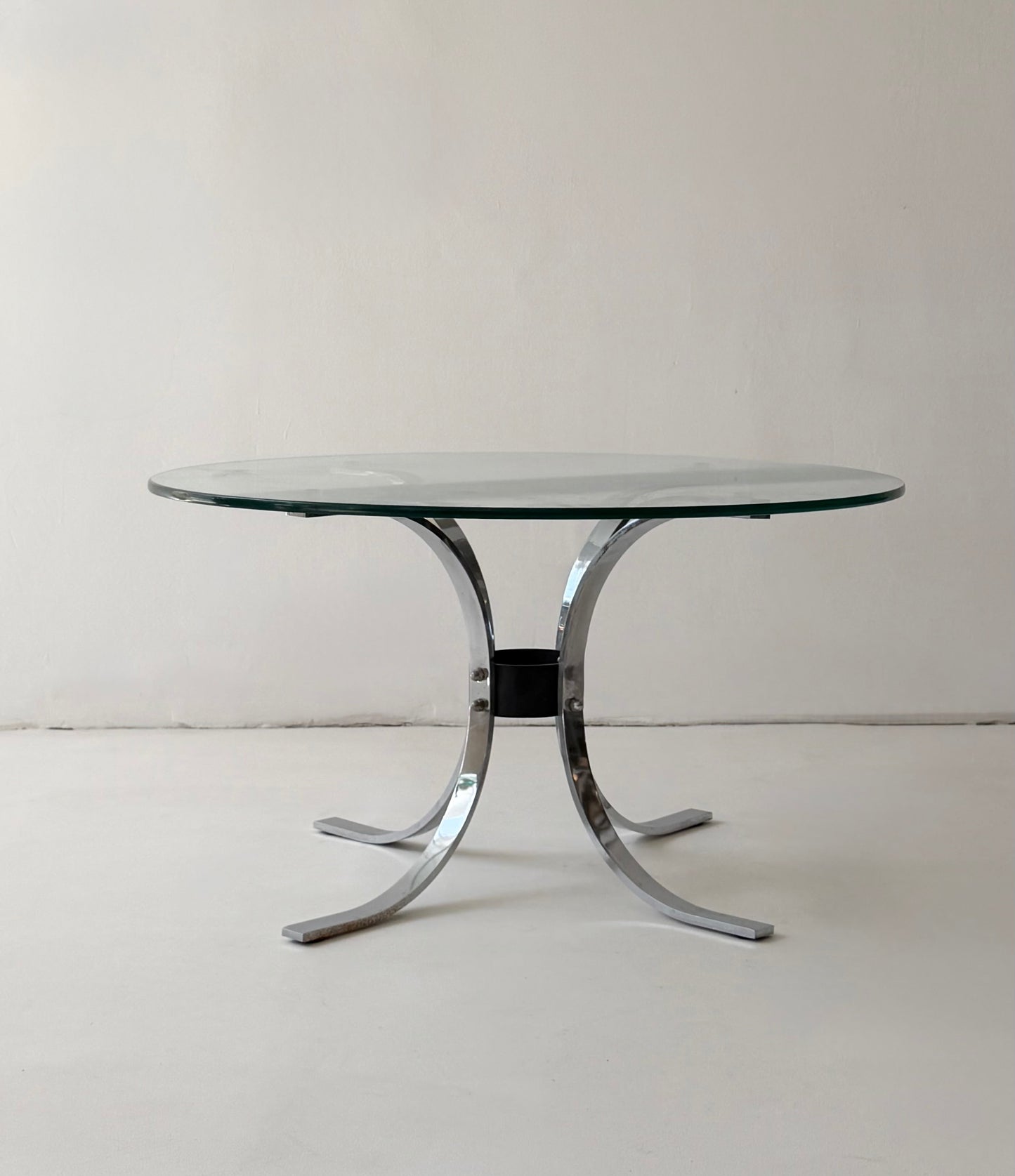 Vintage Italian Chrome Coffee Table, 1970s