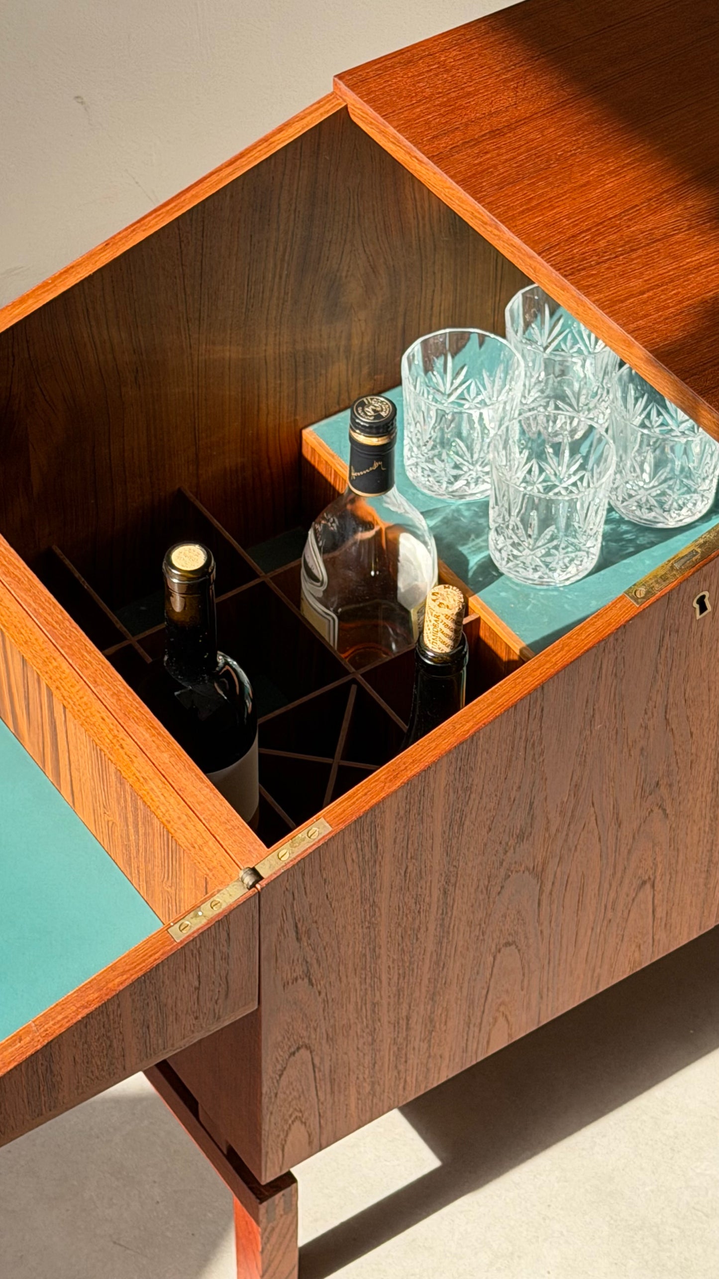 Leif Alring Model 284 Bar Cabinet for C.F. Christensen, Denmark