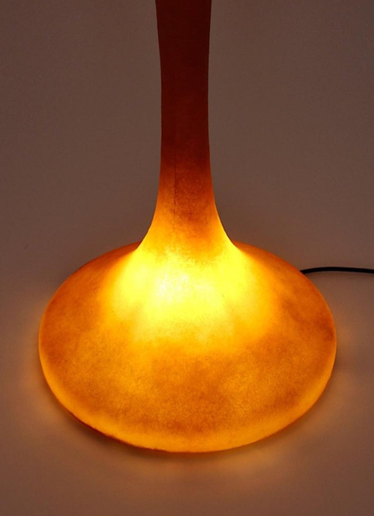 Space Age Kundalini Berchicci E.T.A. Fiberglass Orange Floor Lamp