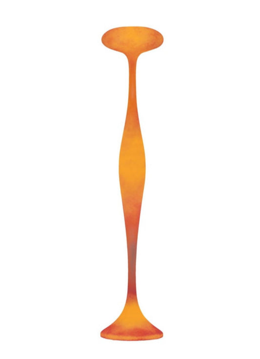 Space Age Kundalini Berchicci E.T.A. Fiberglass Orange Floor Lamp