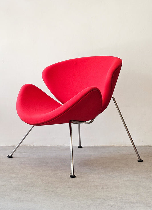 Red Orange Slice Lounge Chair by Pierre Paulin for Artifort