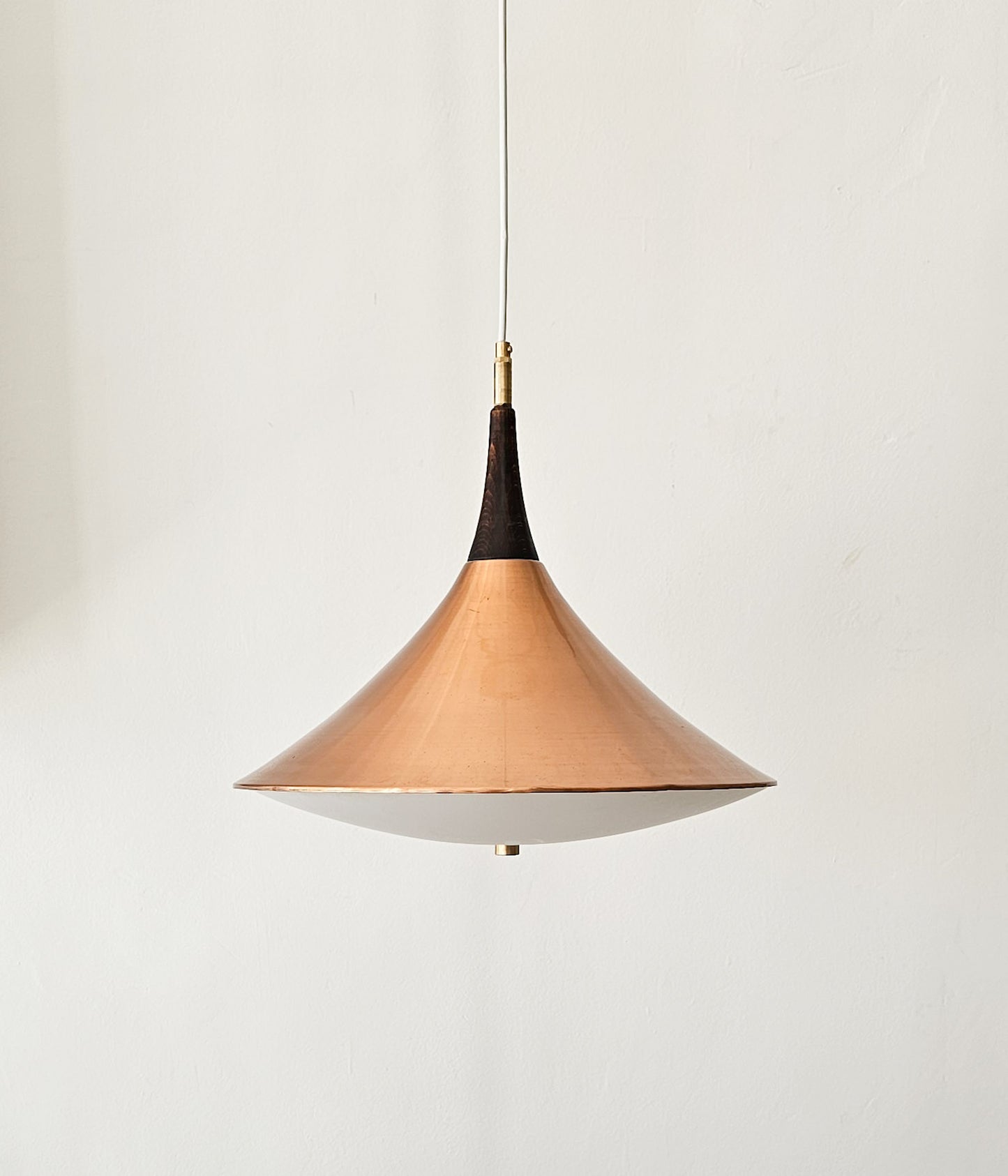 Mid-Century Scandinavian Copper Pendant Lamp, 1960