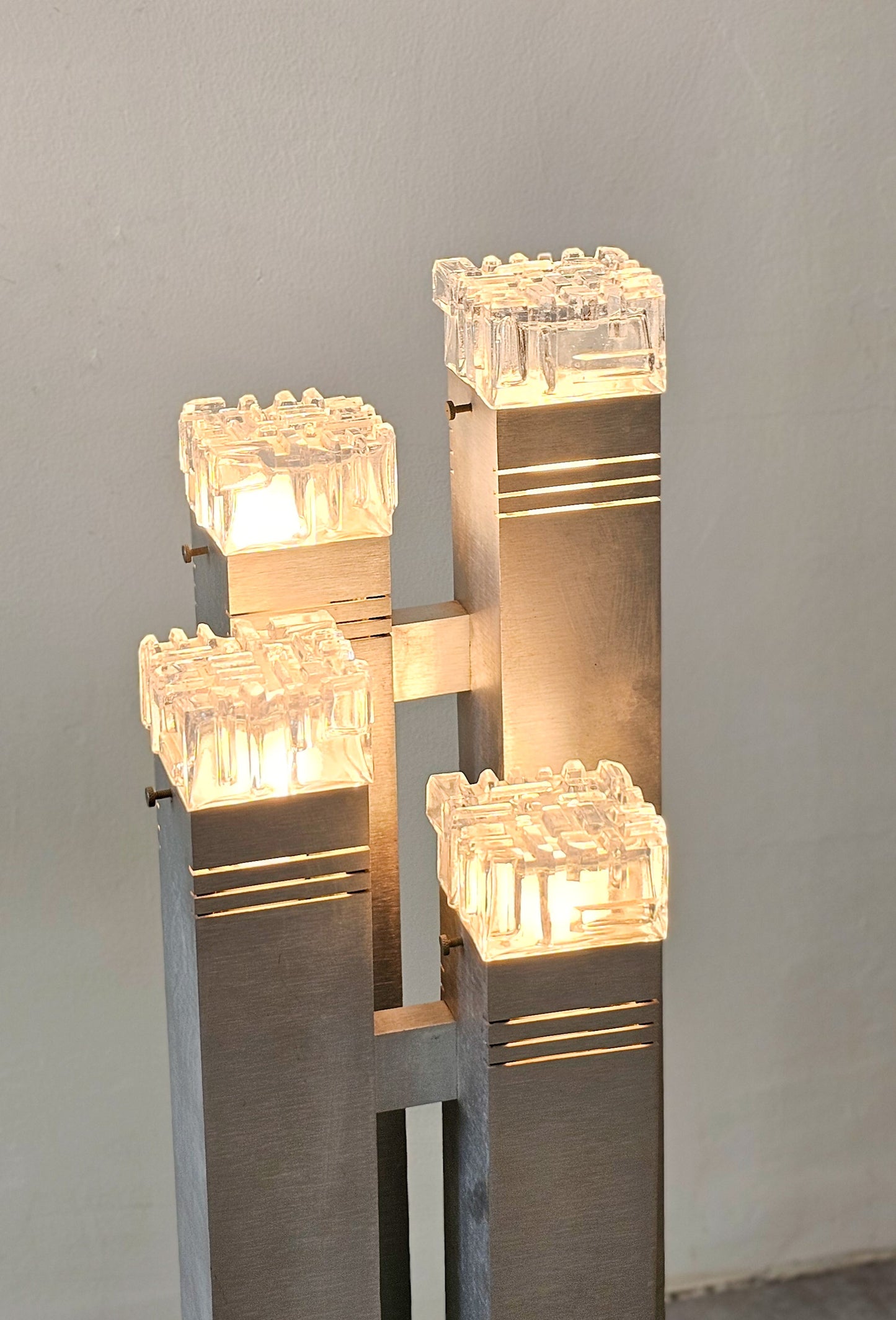 ‘Cubic’ Floor Lamp by Gaetano Sciolari, Italy, 1970s