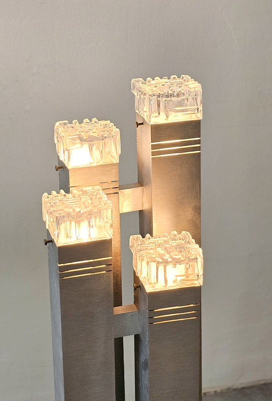 ‘Cubic’ Floor Lamp by Gaetano Sciolari, Italy, 1970s