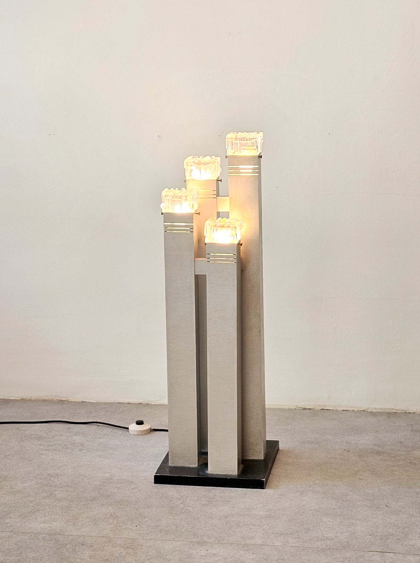 ‘Cubic’ Floor Lamp by Gaetano Sciolari, Italy, 1970s