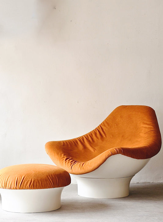 Space Age Rodica Easy Lounge Chair by Mario Brunu for Comfort, 1960s