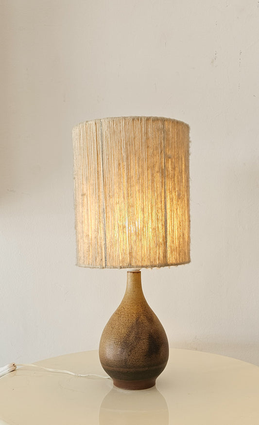 Mid-Century Japanese Studio Pottery Table Lamp