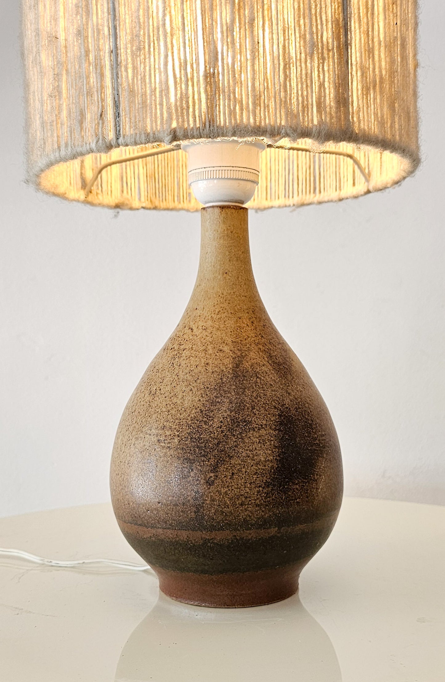 Mid-Century Japanese Studio Pottery Table Lamp