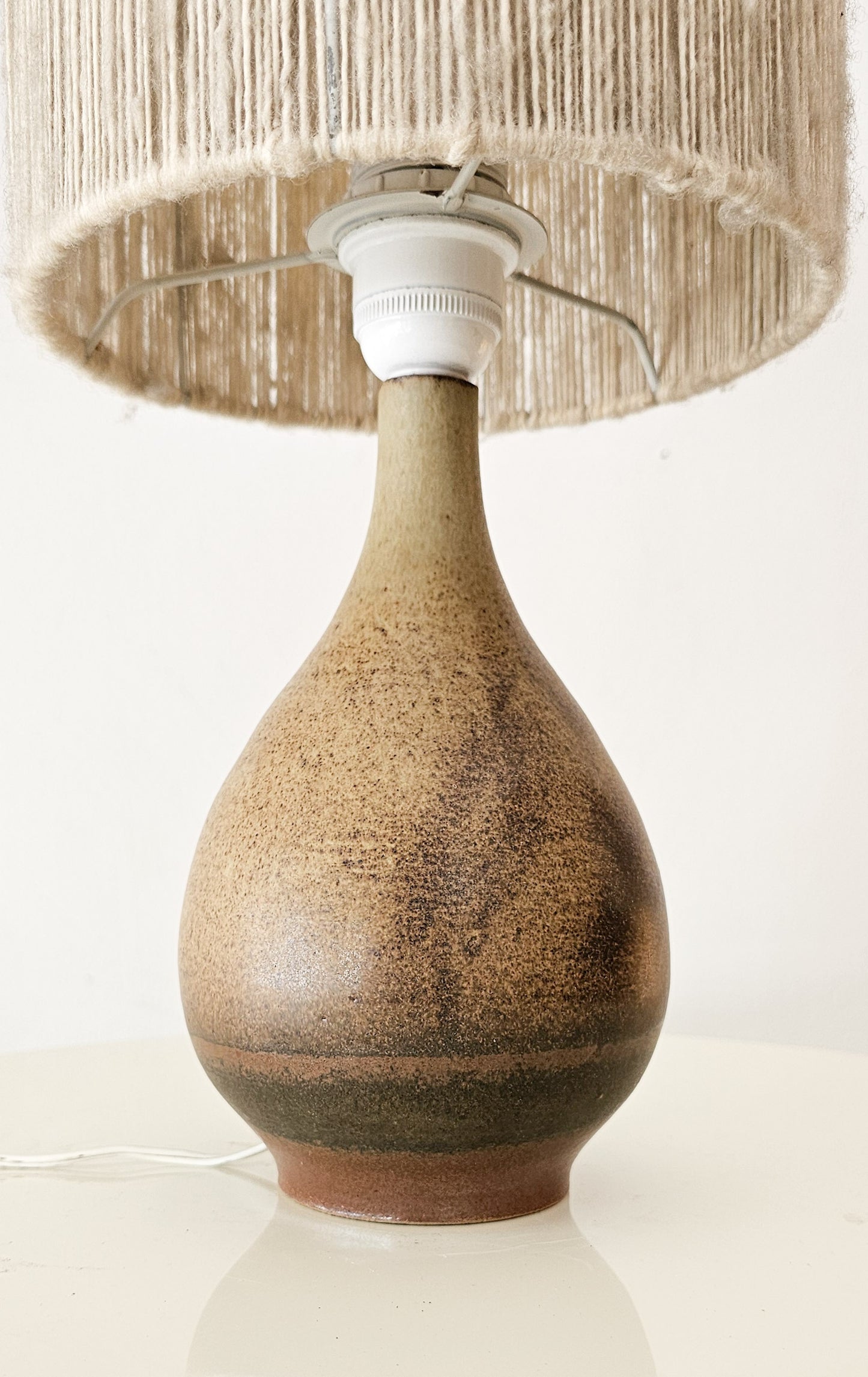 Mid-Century Japanese Studio Pottery Table Lamp