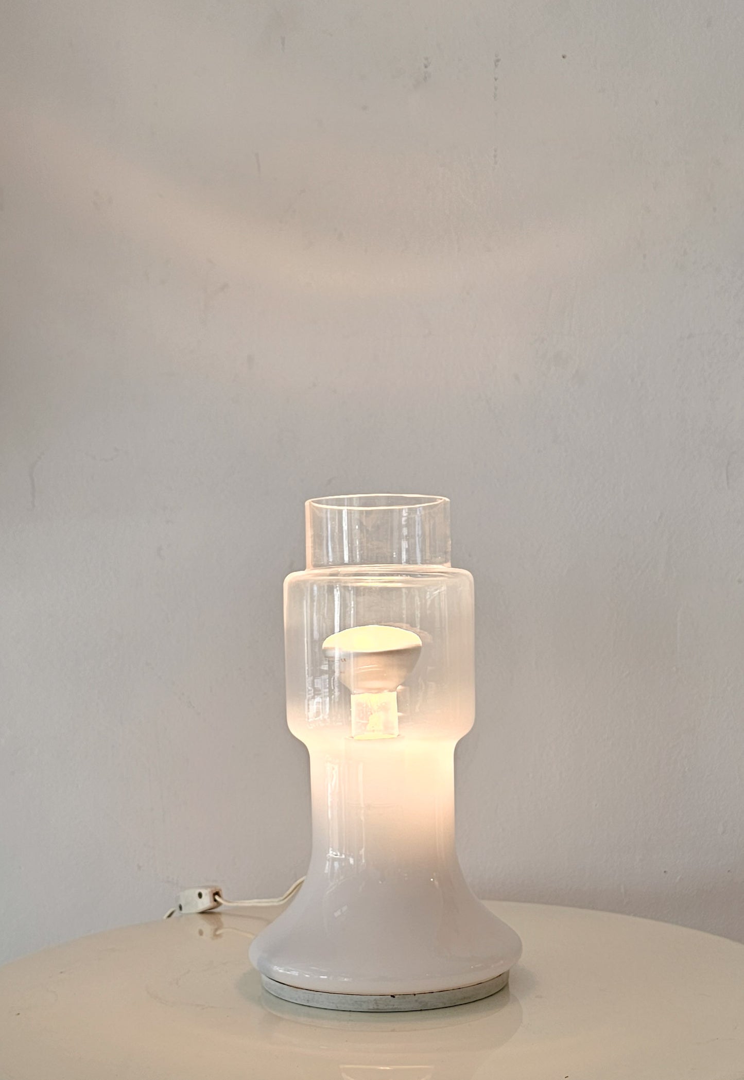 Roberto Pamio for Leucos Murano Glass Table Lamp, Italy, 1970s