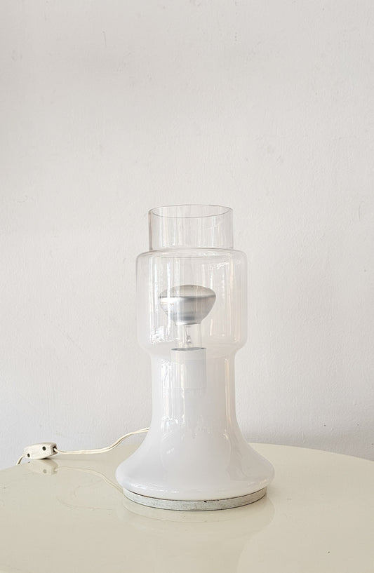 Roberto Pamio for Leucos Murano Glass Table Lamp, Italy, 1970s