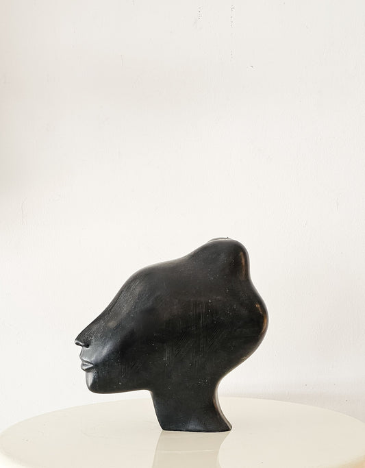 Vintage Bronze Head Sculpture