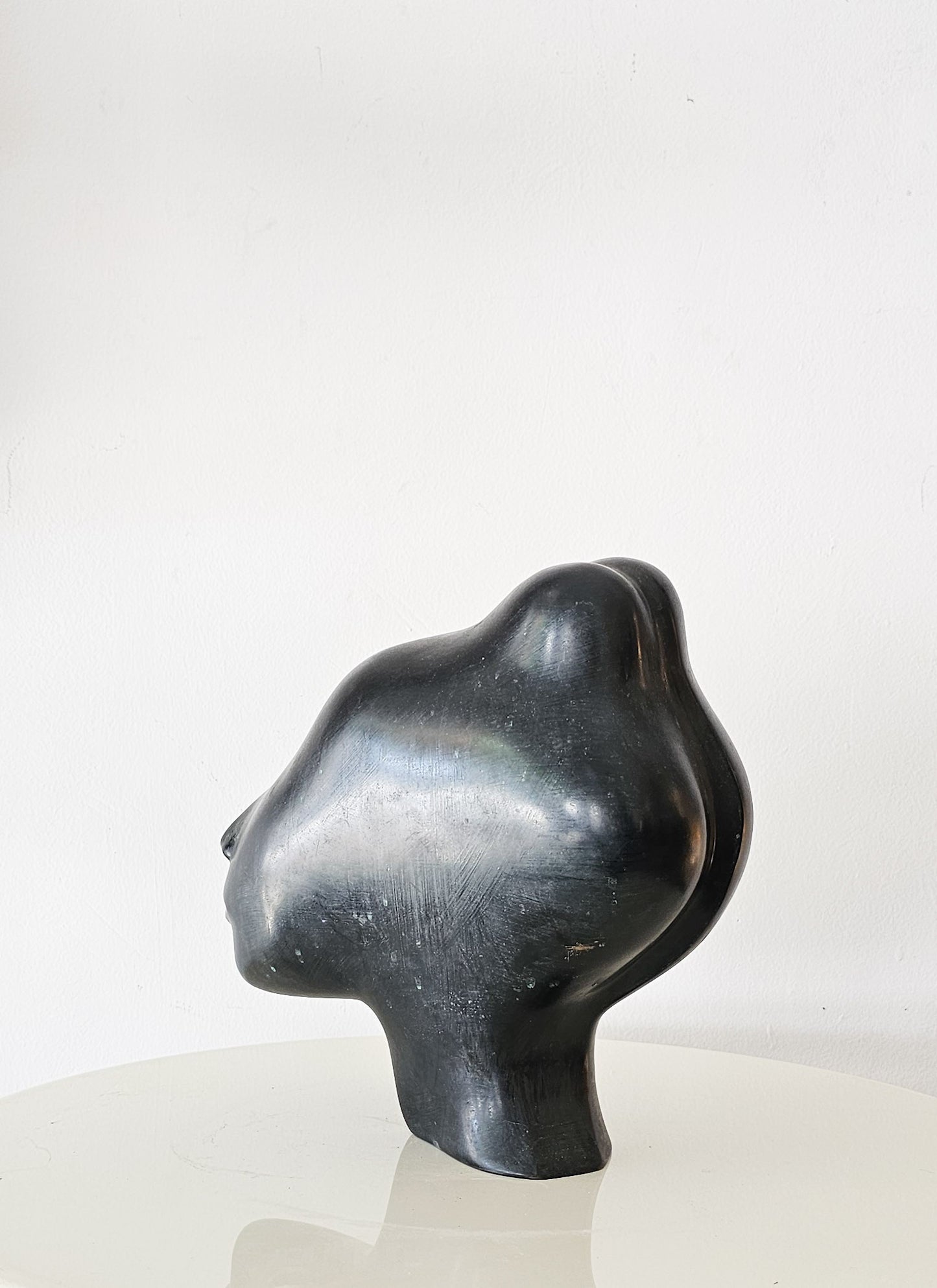 Vintage Bronze Head Sculpture