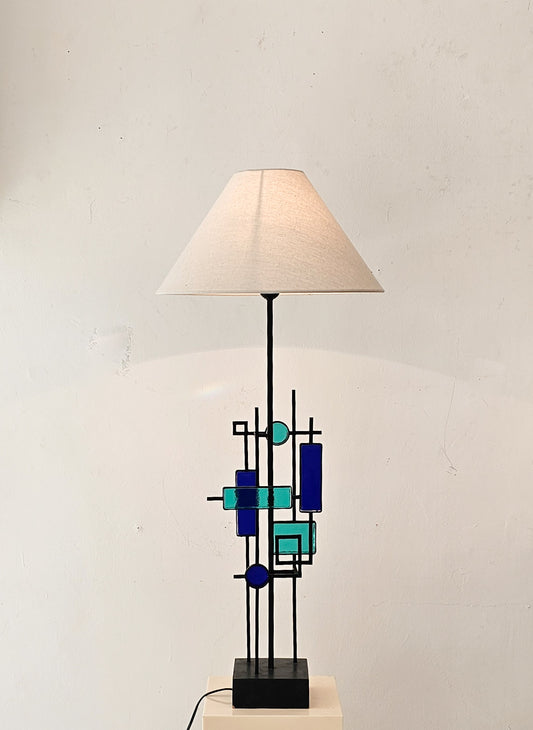 Glass table lamp by Svend Aage Holm Sørensen for Holm Sørensen & Co
